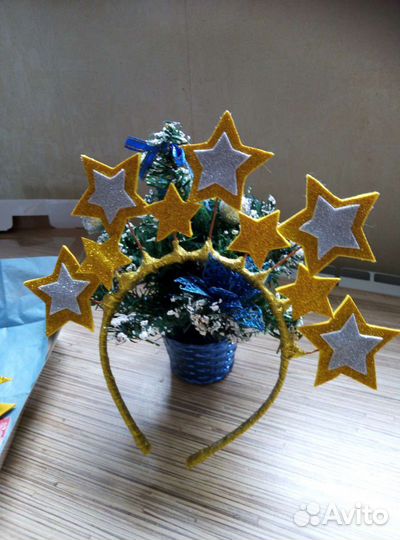 Ободок, заколки к костюму звездочки