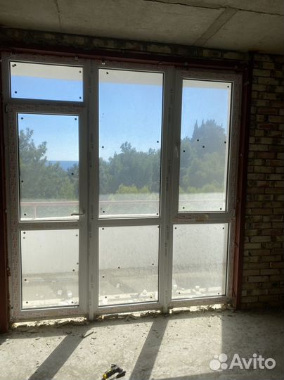 Балконный блок с дверью бу