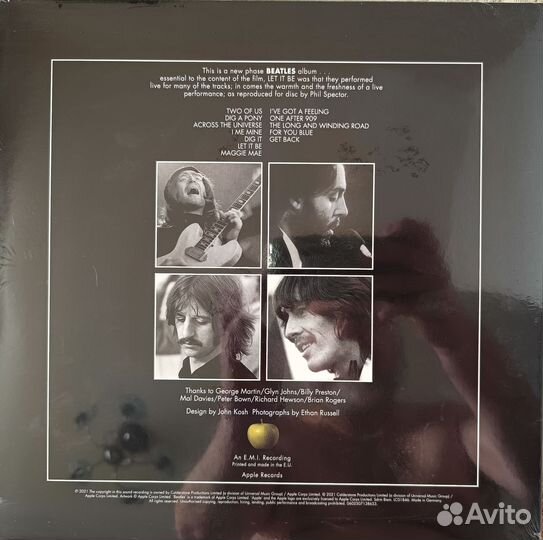 Виниловые пластинки The Beatles Let it Be