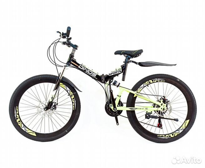 Велосипед горный двухподвес складной Dinos 26