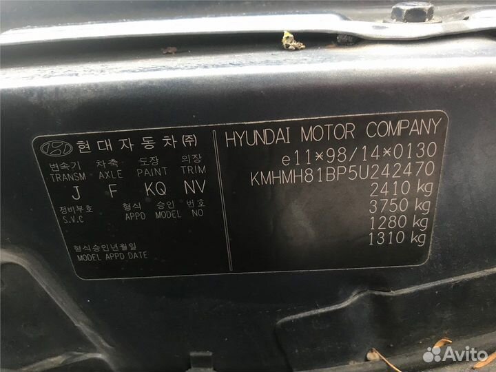 Разбор на запчасти Hyundai Trajet