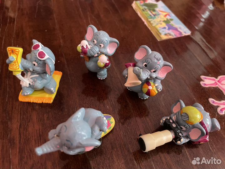 Киндер слоники коллекционные 5штук