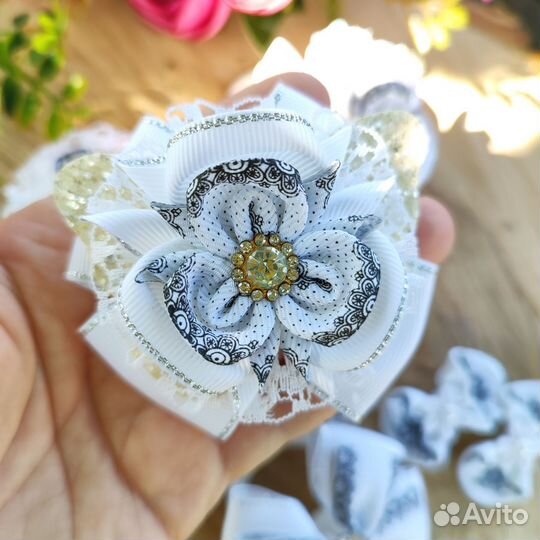 Школьные бантики ручной работы школьный набор