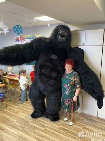 Ростовые куклы Горилла,белый Мишка, гусь-обнимусь