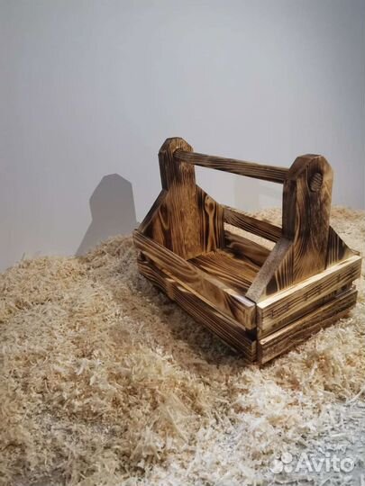 Коробка подарочная деревянная из массива сосны