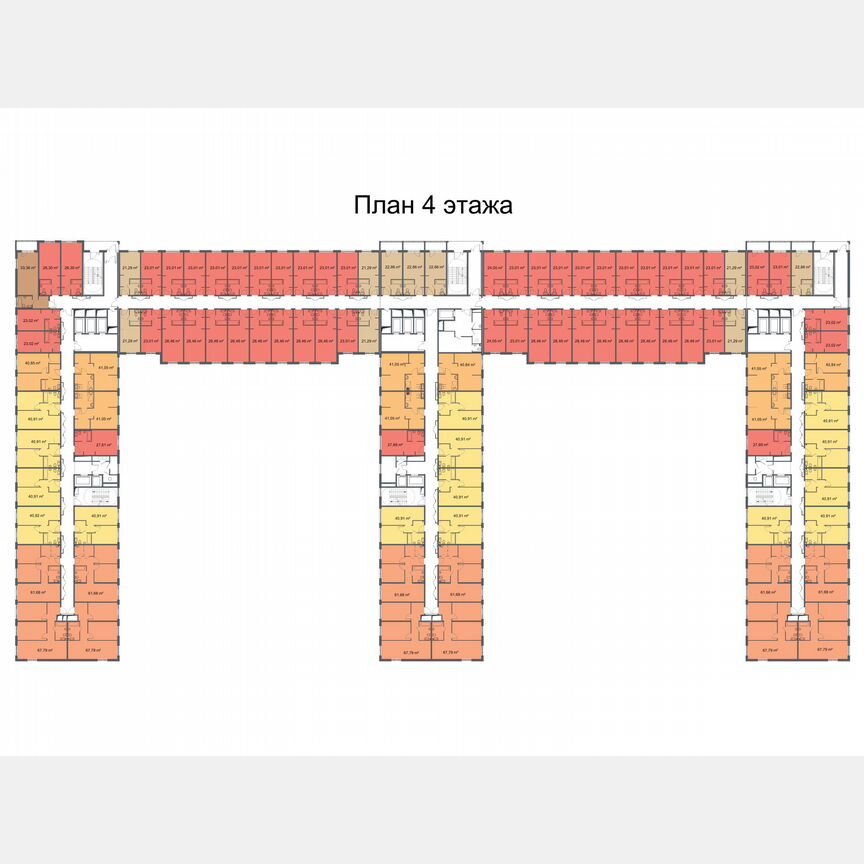 1-к. апартаменты, 41,1 м², 8/24 эт.