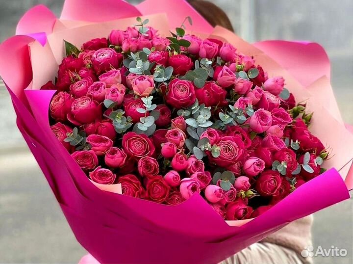 Букет пионовидных роз с гарантией