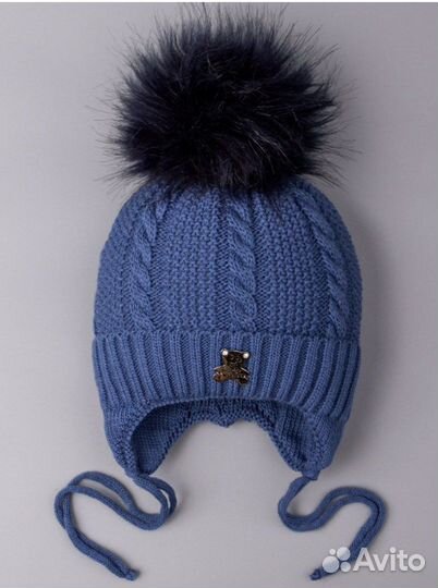 Шапка для мальчика 1-3 мес