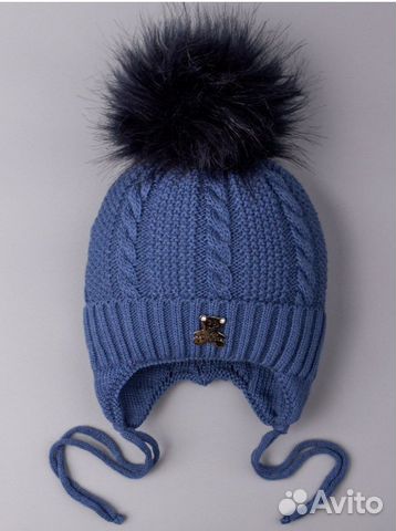 Шапка для мальчика 1-3 мес