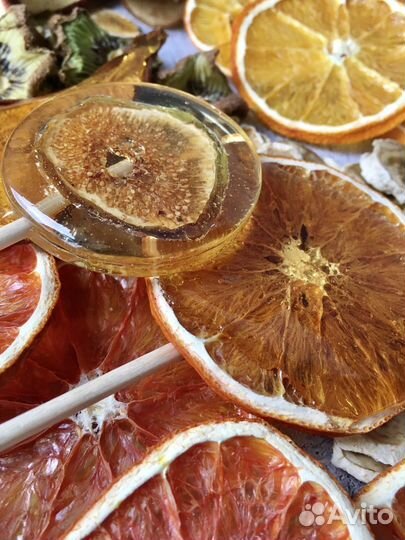 Фрукты в карамели