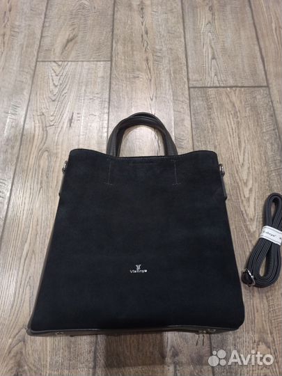 Сумка женская натуральная кожа замша