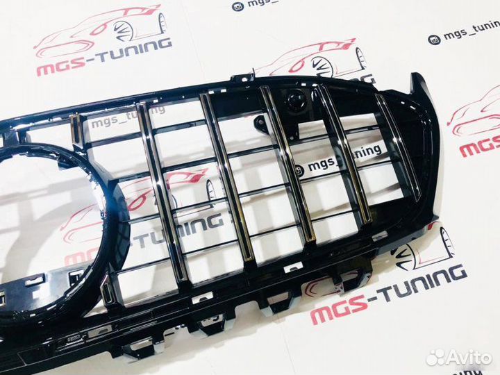 Решетка радиатора Mercedes CLA c118 GT Chrome Б/К