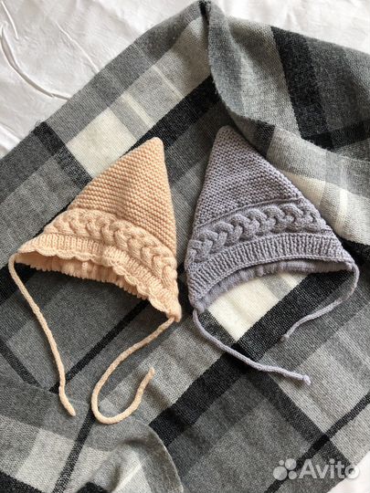 Шапка гном эльф с косичками 68 74 размер