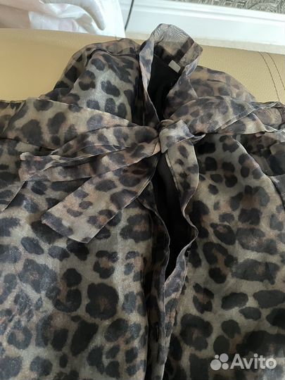 Рубашка леопардовая zara