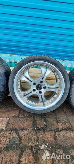 Литые диски r18 5x114 3 с резиной бу