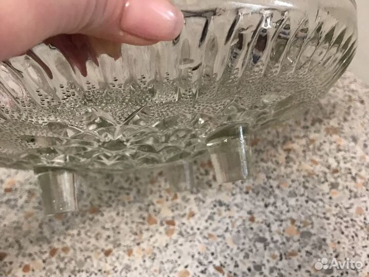 Ваза фруктовница на ножках СССР