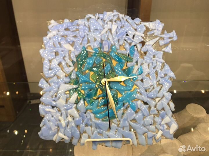 Часы фьюзинг авторская работа