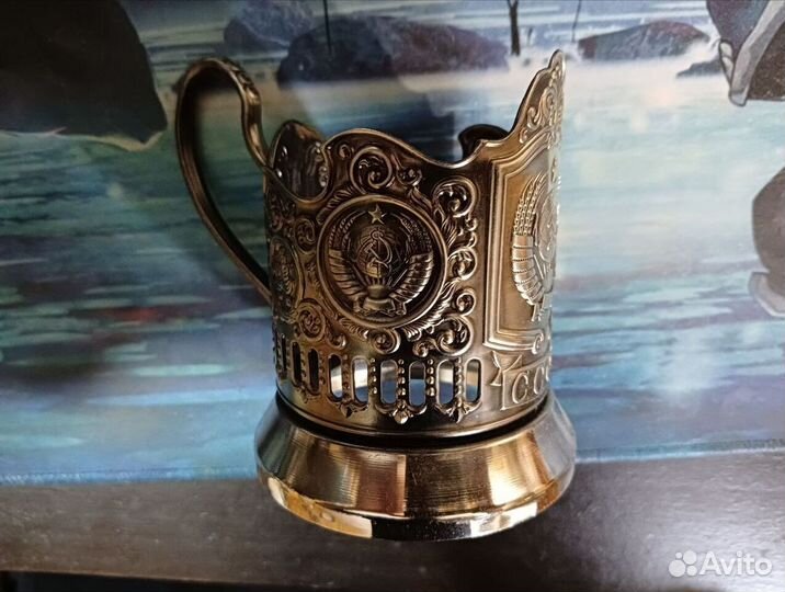 Подстаканник никелированный СССР