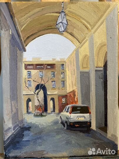 Картина маслом на холсте пейзаж