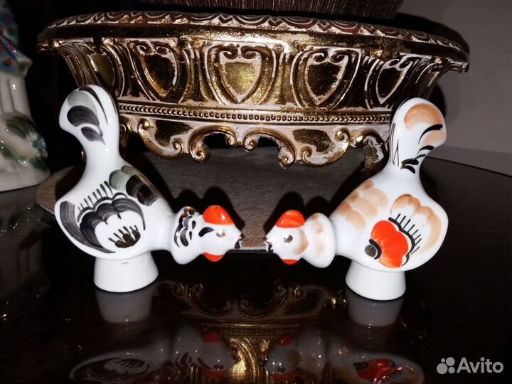 Статуэтки курочки СССР Вербилки продажа парой