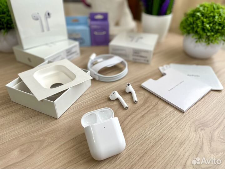 AirPods 2 «Оригинал» (гарантия, чехол, новые)