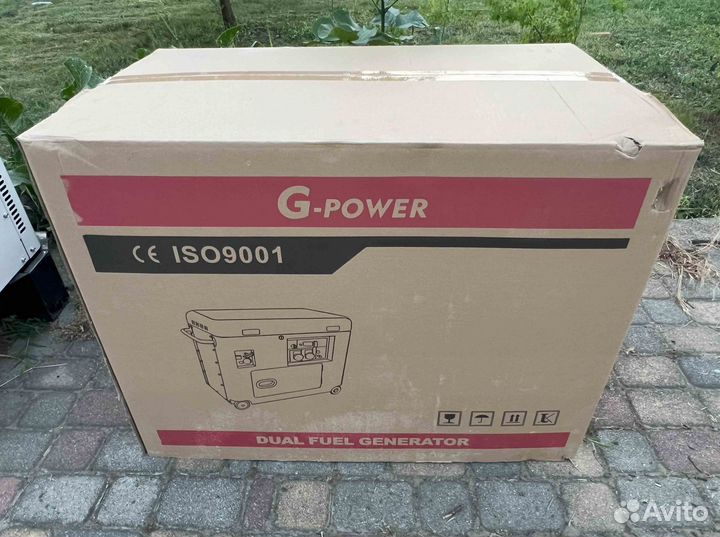 Газовый генератор 9 кВт G-power GL10000S