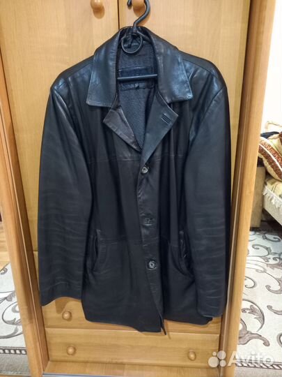 Кожаная куртка мужская 52раз