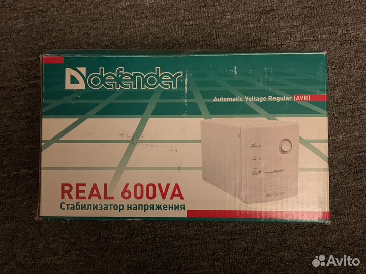 Стабилизатор напряжения defender real 600va
