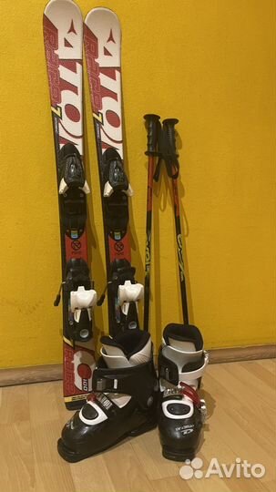 Горные лыжи детские 100 комплект