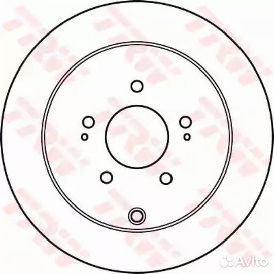 TRW DF4963 Диск тормозной зад