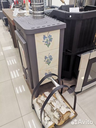 Печь-камин Бавария Оптима с плитой