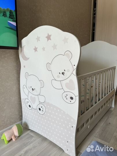 Детская кровать маятник + матрас