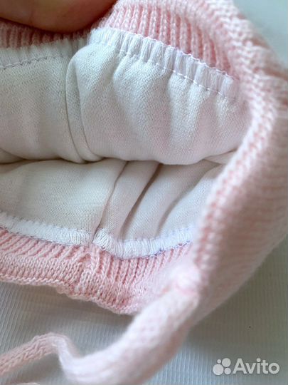 Шапка детская зимняя для новорождённых новая