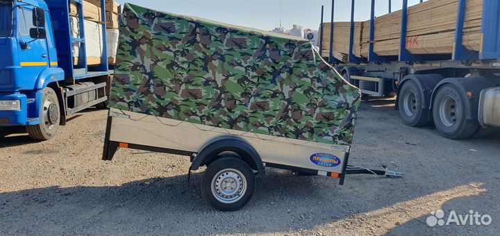 Прицеп Б-2.5 алтай 2.5х1.3м тент высокий скос