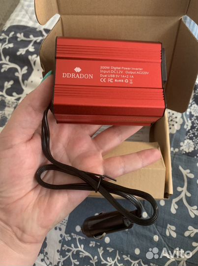 Инвертор автомобильный 12 V - 220 V