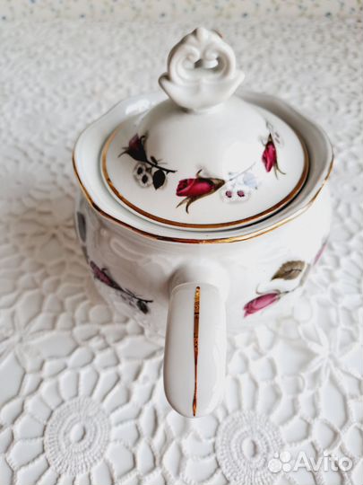 Сервиз чайный chodziez Польша Розочки, винтаж СССР