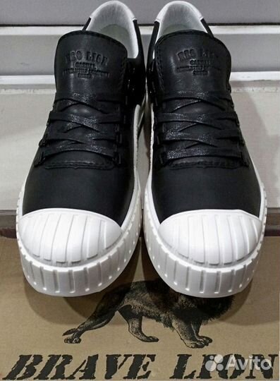 Кроссовки кожа муж. 