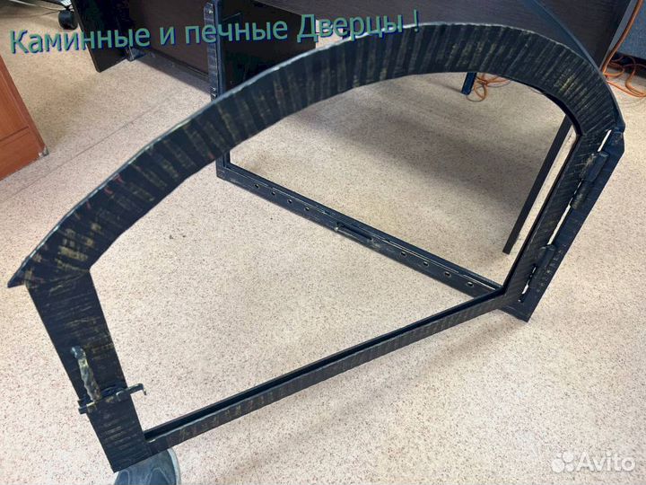 Каминная дверь под бронзу 750х300