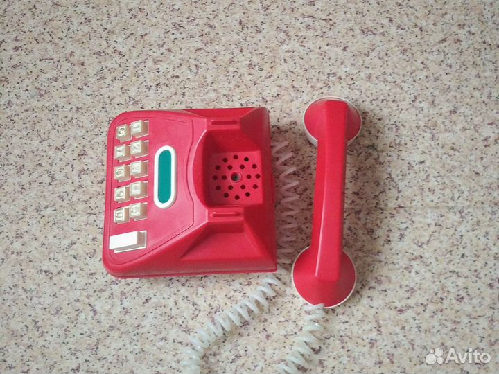 Игрушечный детский телефон СССР. Винтаж