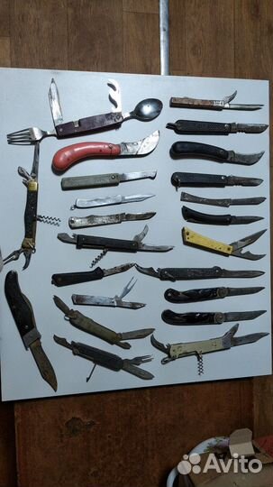 Коллекция складных ножей времён СССР