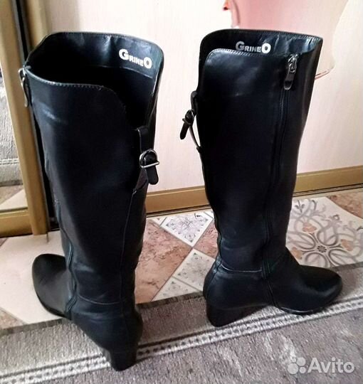 Сапоги весна-осень,натуральные