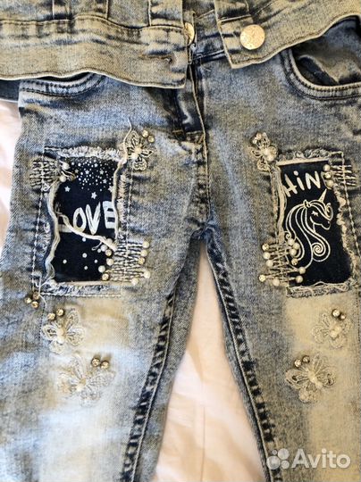 Джинсовый комплект для девочки