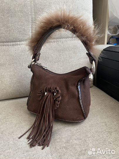 Сумка женская натуральная замша