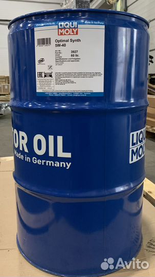 Liqui Moly Optimal Synth 5w40 моторное масло 60л