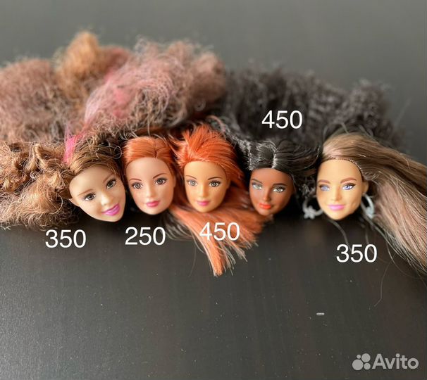 Головы и тела кукол Barbie
