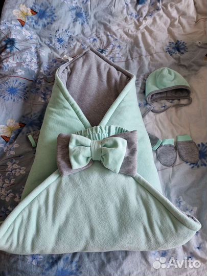 Конверт на выписку для мальчика весна осень