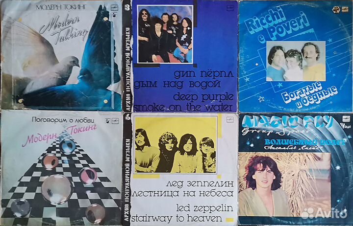 Грампластинки из СССР 60 шт