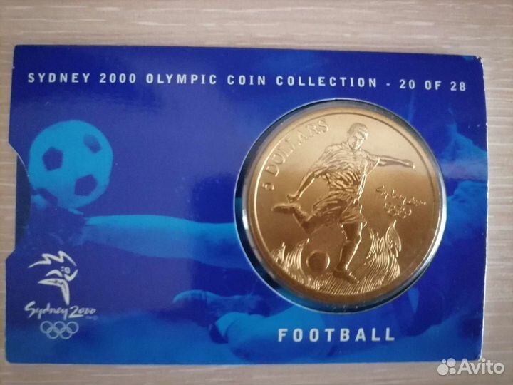 5 долларов Олимпиада 2000. Футбол