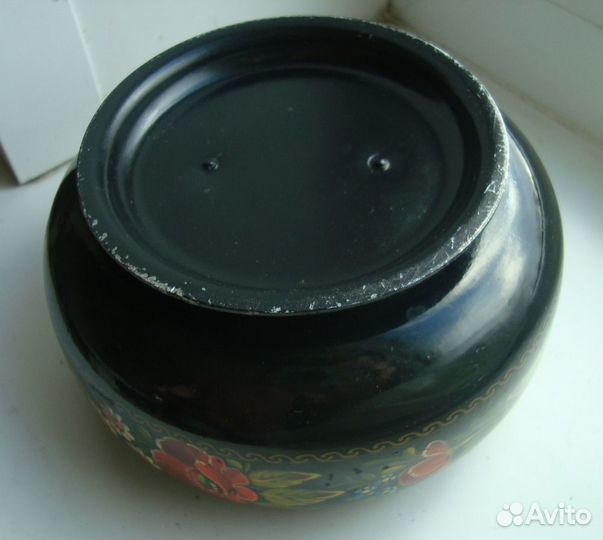 Шкатулка расписная хохлома жостово винтаж