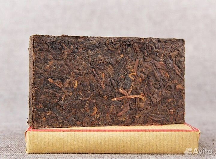 Китайский Черный Чай Шу Пуэр 2017 Кирпич 100 грамм